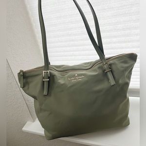 Kate Spade Green Mel Nylon Tote Bag. Great condition!!
